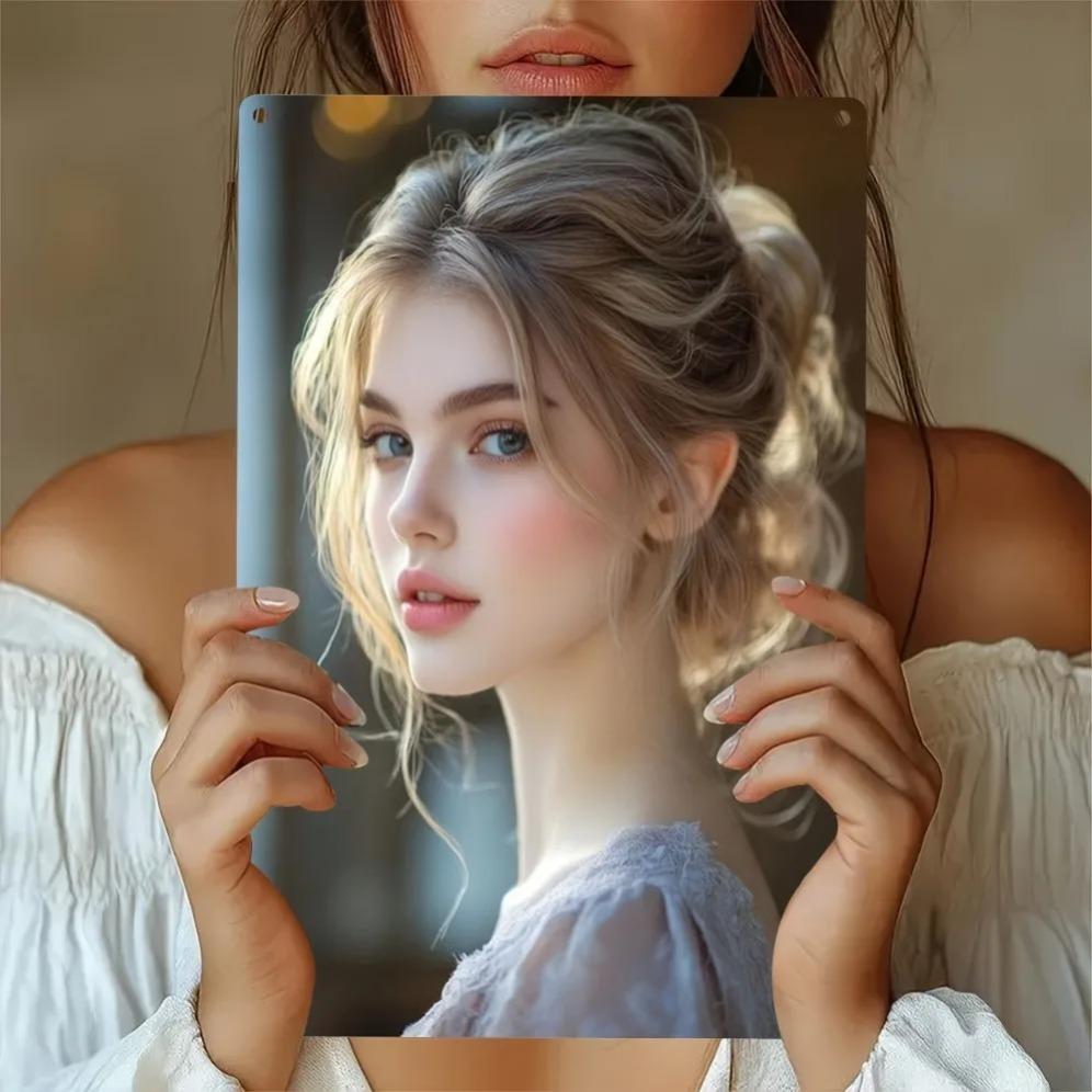 Vintage Metal Wall Art Plaque 2D Flat Iron Outdoor Weather-Resistant Home Garden Decor