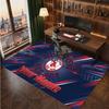 Boston Red Sox Personalized Crystal Velvet Carpet, Customized Name Text Soft Anti‑Slip Rug for Living Room Bedroom