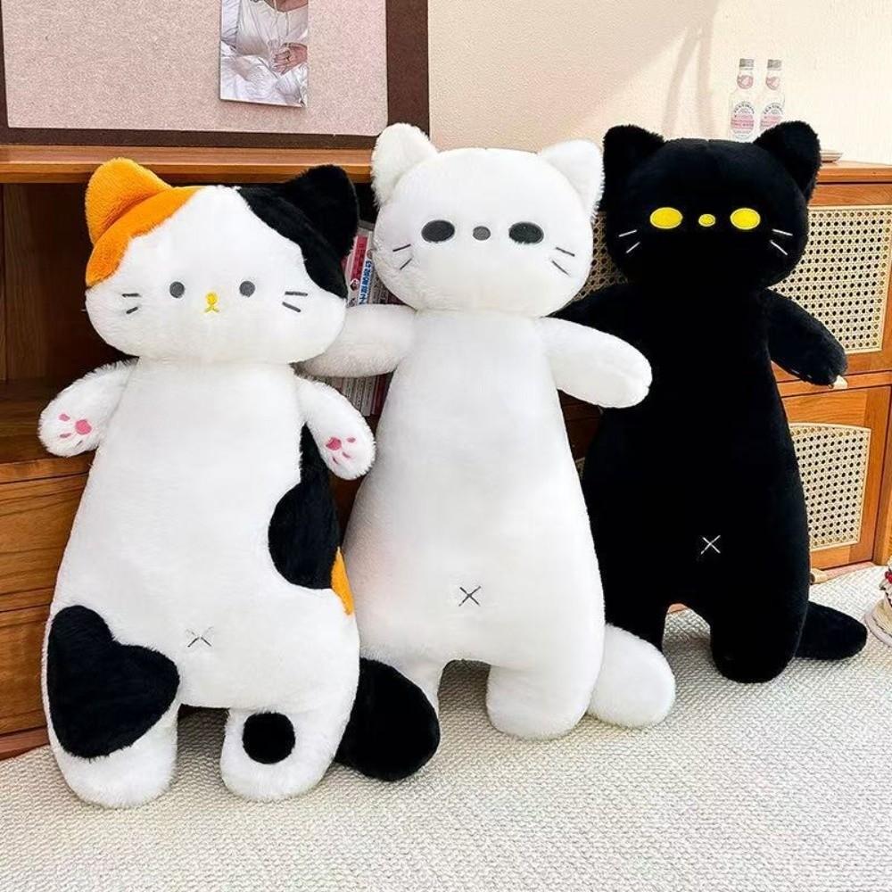 Big Size Cat Stuffed Doll Soft Long Cat Plush Toy Companion Cat Plush Body Pillow  Home Decor