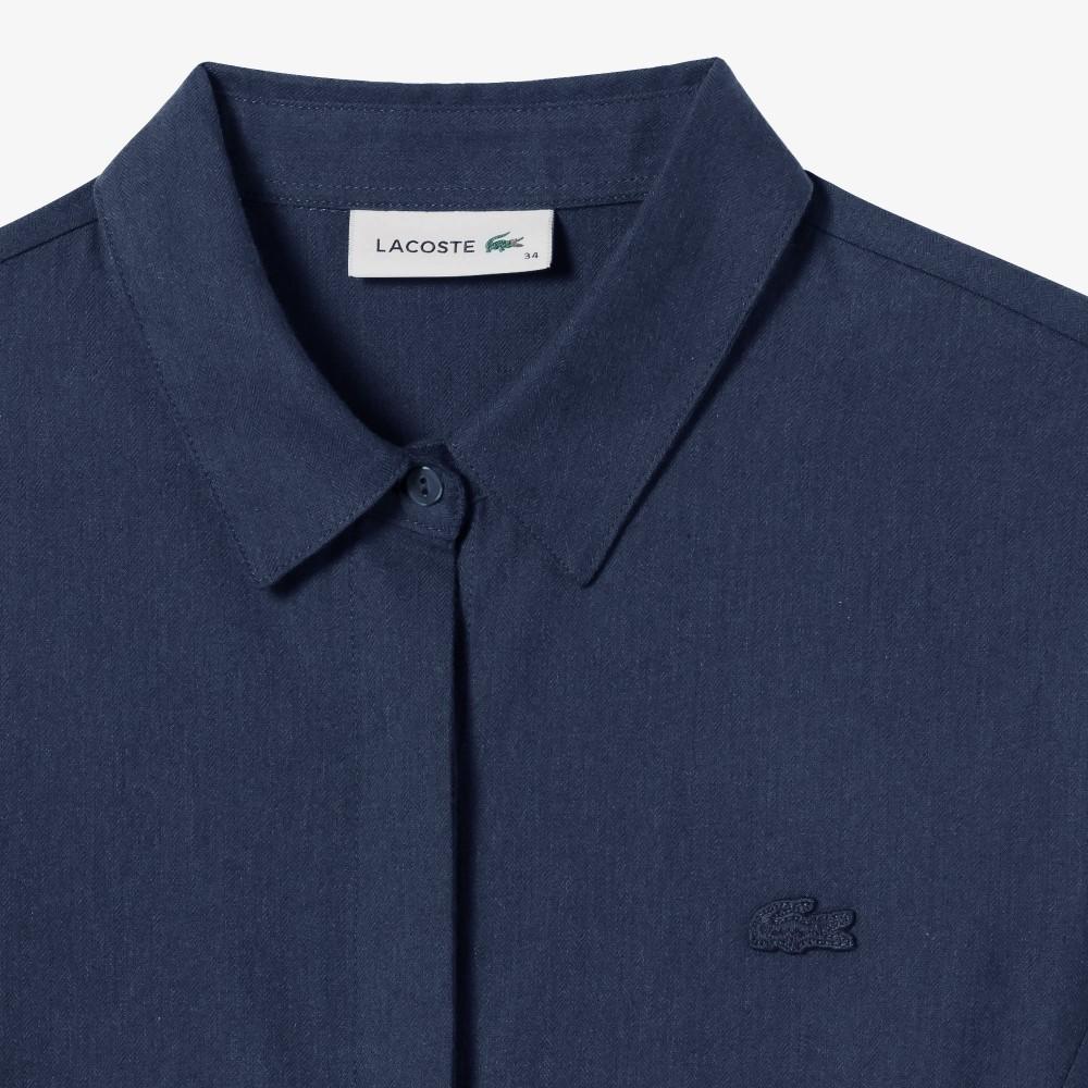 [lacoste] Women's Flannel Woven Long Dress EF896E-54NHDE