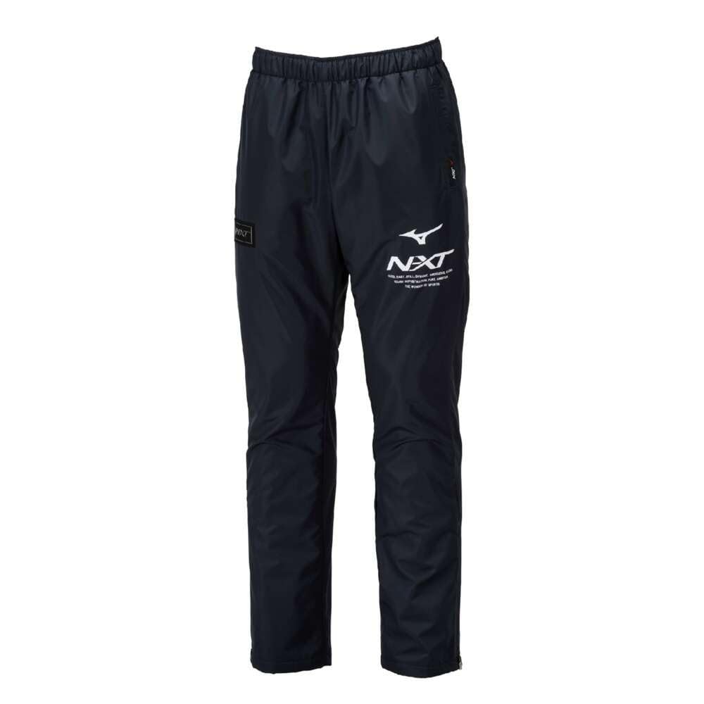 Mizuno Breath Thermo Training Warmer Deep Size M N-XT Pants, Moisture-Wicking, Water-Repellent, Windproof, 32JFB740, Navy,