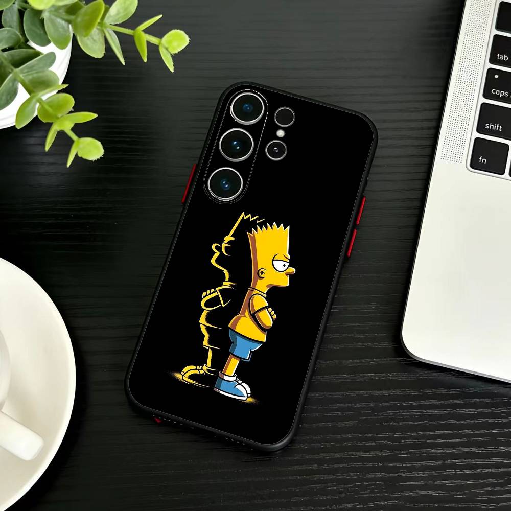 Anime T-The S-Simpsons-s  Phone Case For Samsung S26,S25,S24,S23,S22,S21,S20,Plus,Fe,Lite,Others Black Cover