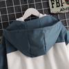 Spring Women Hooded Cute Shark Print Japanese Style Patchwork Teen Hoodies Jacket Fashion Harajuku Women Sweatshirt