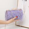 Women's luxury designer evening bag  tassel  shoulder  crossbody  clutch  wedding party  square bags  chain bag