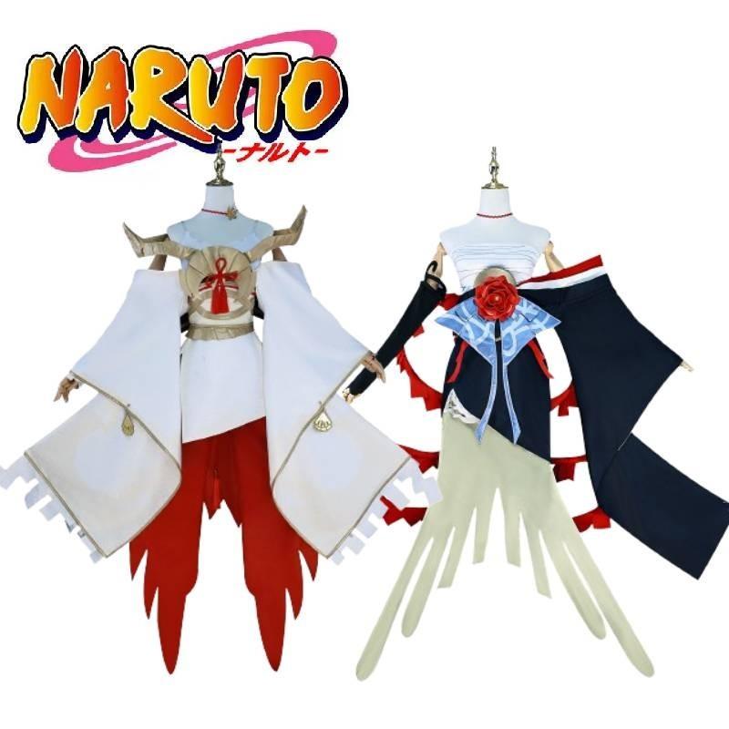 Sweet And Fresh Konan Cosplay Outfit White Crane Style Naruto Costume