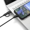 Multifunction 2 In 1 Charging Cable USB3.0 USB A/C To C Charger Data Sync Cable for Cellphone Laptop Tablet