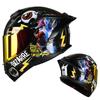 Motorcycle Full Face Helmet Large Tail Fin and Double Lens Motorcycle Racing Full Coverage Safety Helmet Summer Cascos Para Moto