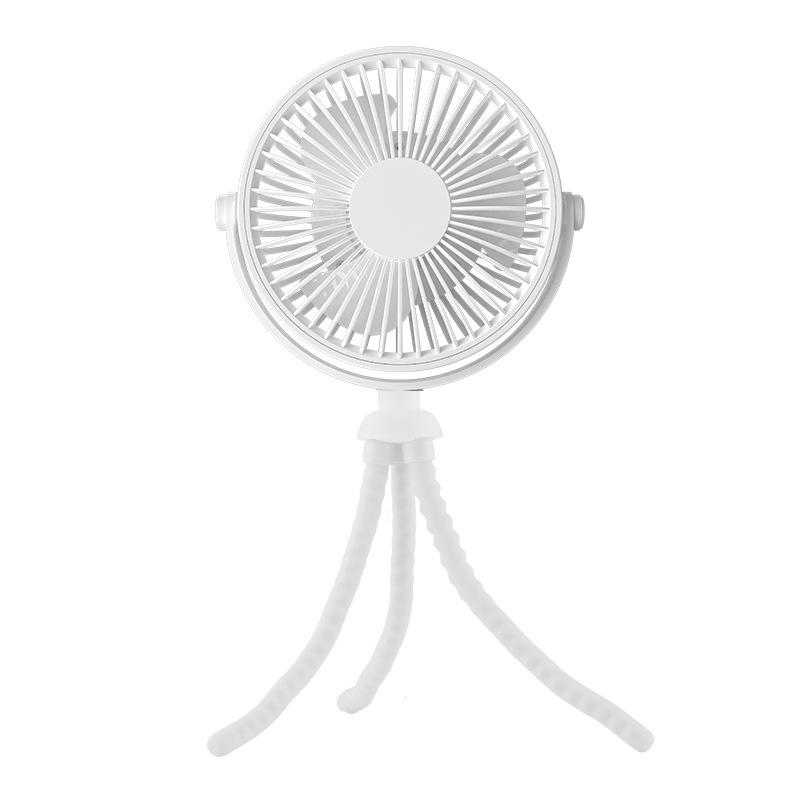 

USB-Powered Silent Octopus Fan for Baby Strollers, Desktops, and Outdoors 340x150x70 mm белый