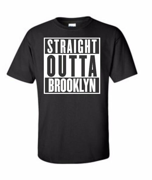 Straight Outta Brooklyn T shirt Tee 5 Boroughs New York City Graffiti S