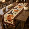 Rustic Farmhouse Table Linens Fall Runner Quilted Pumpkin Rectangular Runner for Dining Cover Halloween Autumn Harvest Decor Party Supplies