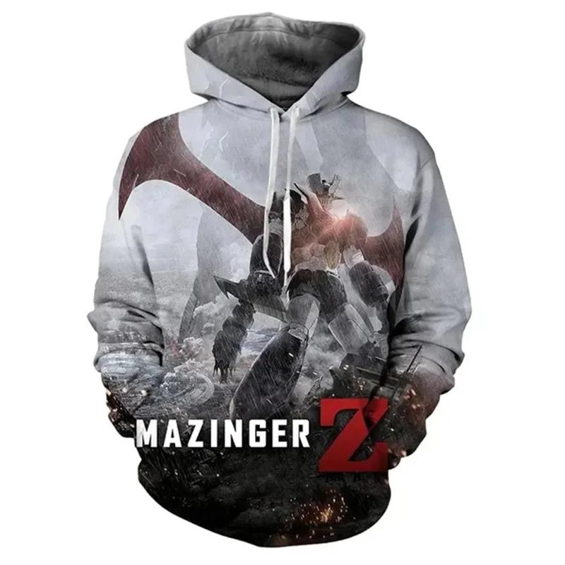 Anime Mazinger Z Hoodies 3D Print Hoodie Men/women Long Sleeve Fashion Hooded Men Fashion Kids Hoodie Y2K Unisex Clothing