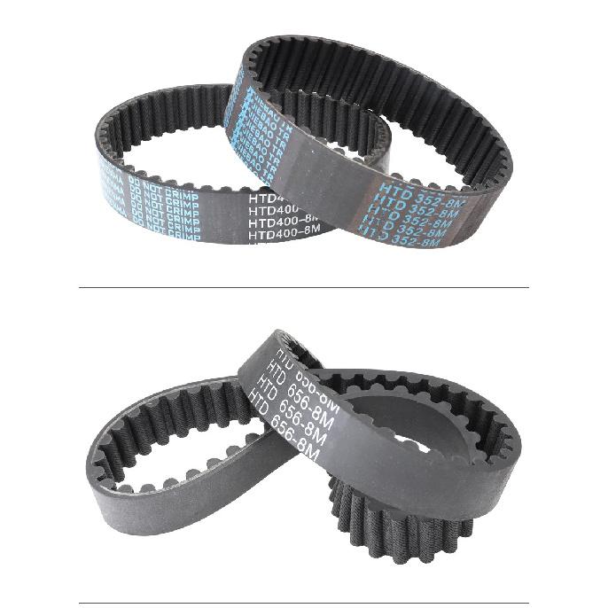 1 Piece Timing Belt HTD8M-992/1000/1008/1016/1024/1032/1040/1048/1056/1064 Teeth Pitch 8.0 mm Rubber Belt Width 20/25/30/40 mm