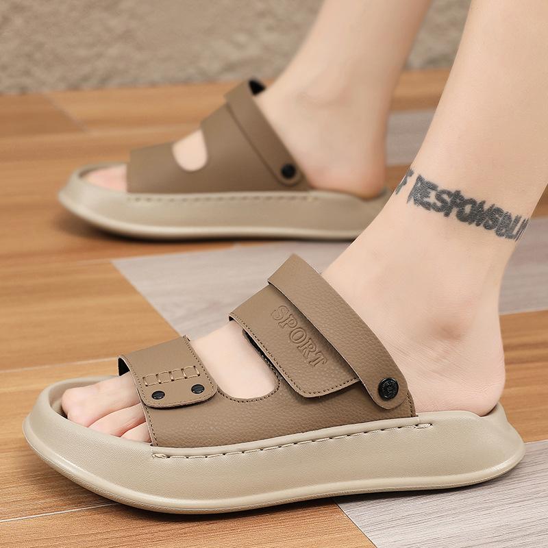 Sandals men's summer wear trend versatile sports sandals 2025 new men's driving casual soft-soled beach shoes
