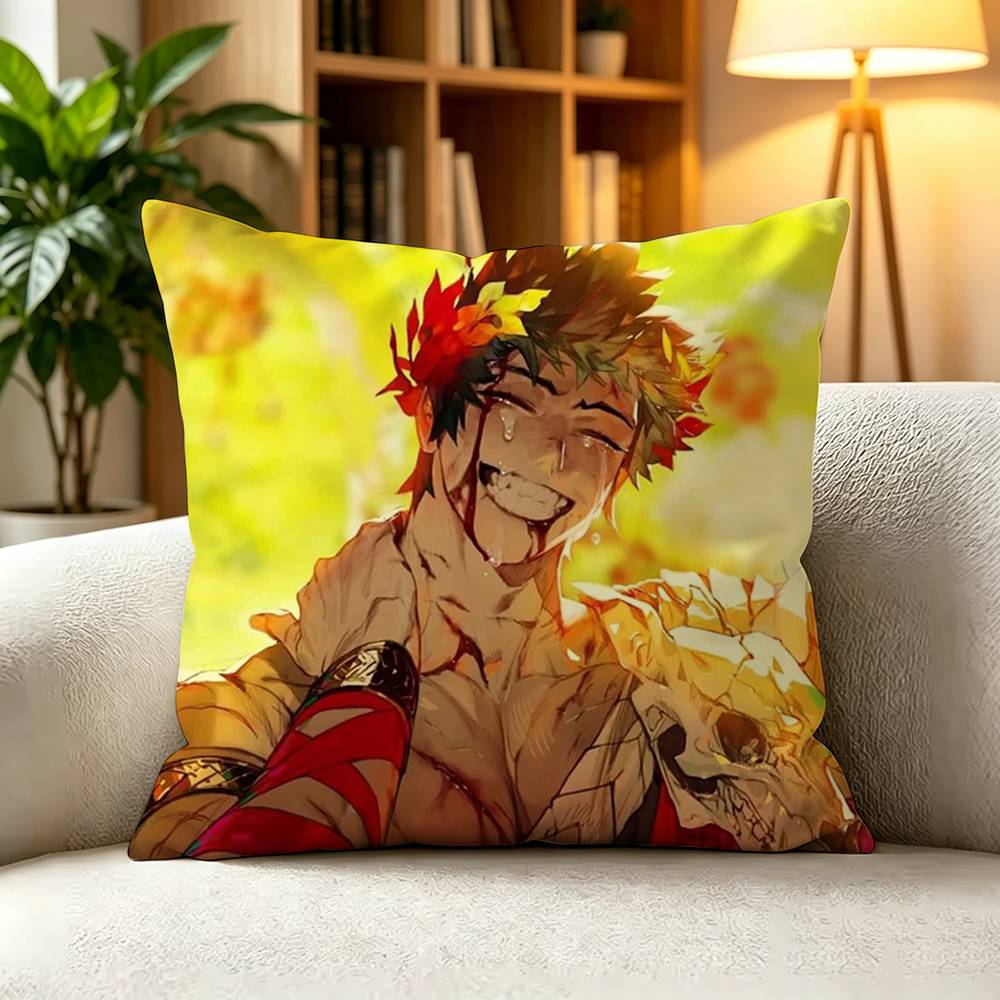 G-Greek Myth Hades Zagreus Underworld  Pillow Case Square Double-Sided Sofa Cushion Cover Bedroom Bedside Pillow