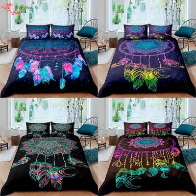 Three-Piece Bedding Bohemian Dream Catcher 3D Digital Printing Bedding Home Textiles
