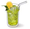 Czech-made SIMAX Heat-resistant Glass Dishwasher-safe Straws, Set of 6, with Cleaning Brush (23)