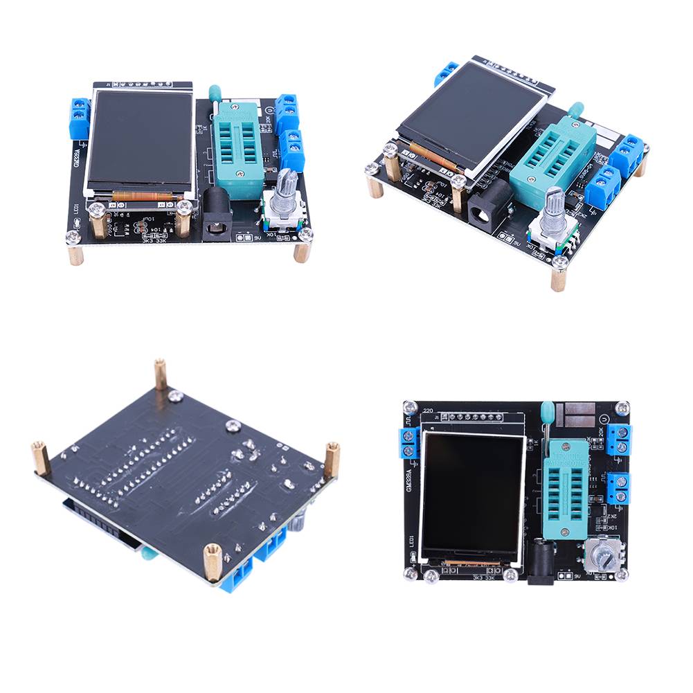 GM328 Transistor Tester Diode Capacitance Inductance ESR Meter Type-C Charge GM328A Square Wave Generator Electronics Kit