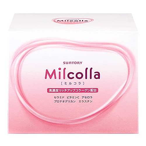 

Suntory Milcolla Collagen, Milk Ceramide, Vitamin C, and Acerola, 30 packets (approximately 30-day supply) (Size 1)