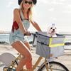 Bicycle Basket For Dogs Waterproof Zippered Pet Carrier Multipurpose Pet Basket With Multi-Pocket Wear-Resistant Dog Carrier For