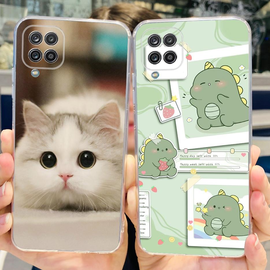 For Samsung Galaxy A12 Case F12 M12 New Fashion Painted Back Cover Soft Silicone Phone Case For Samsung M12 A 12 GalaxyA12 Shell