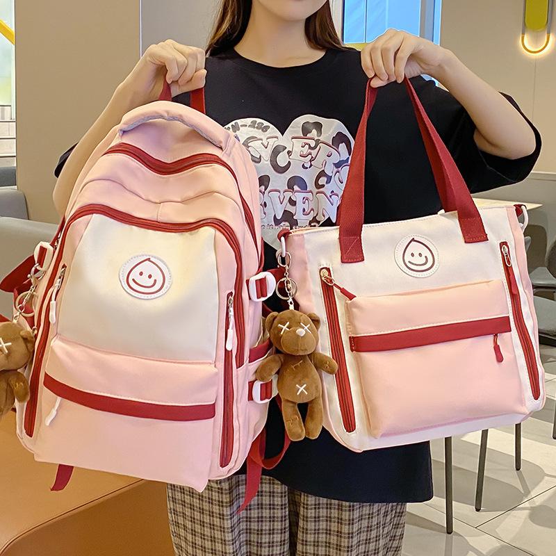 Children and Girls Elementary School Students Contrasting Colors Girls Middle School Students Junior High School Students Backpacks