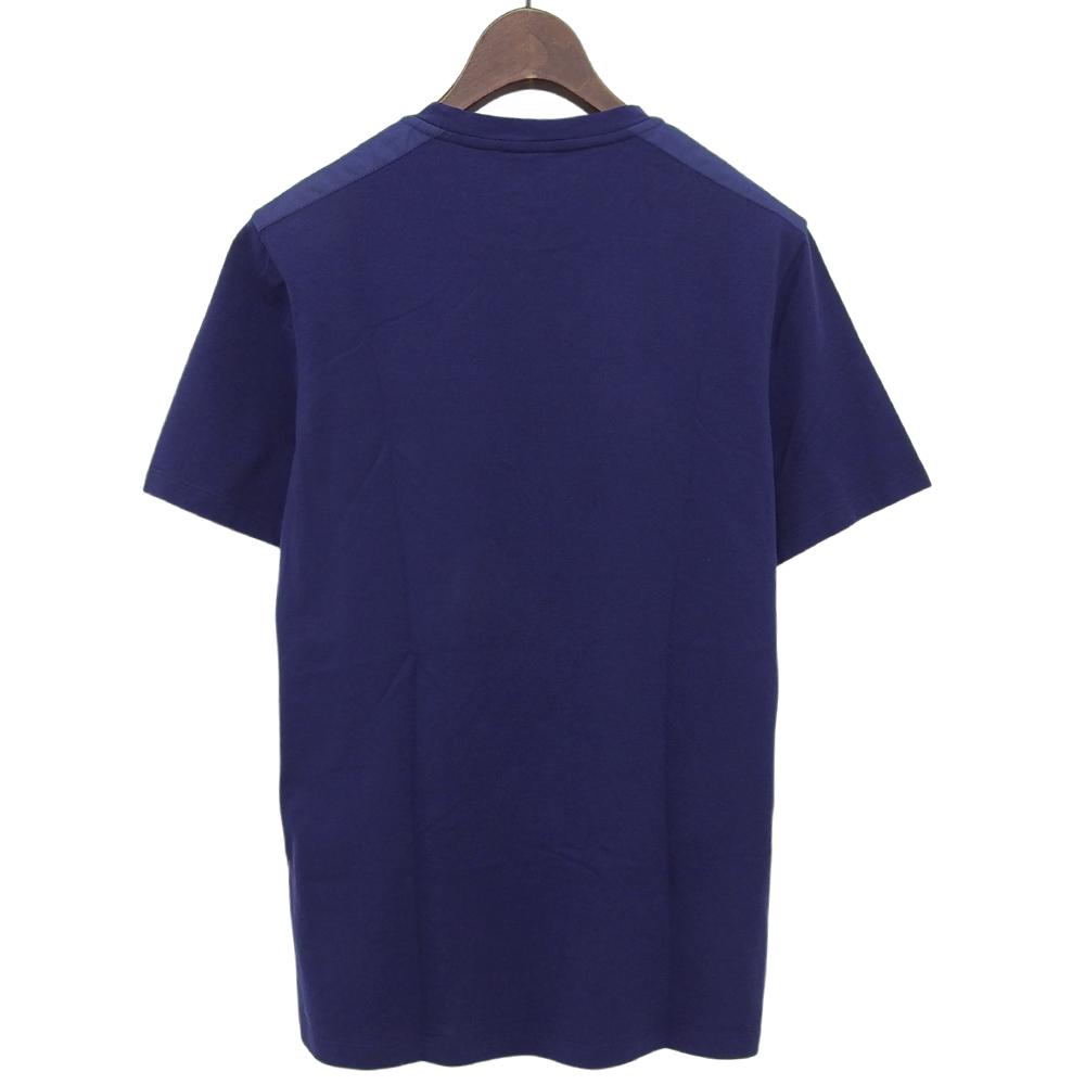 PRADA Men's Rubber Logo Pocket Cotton T-Shirt, Blue, Size XS, 2019 SJN250 tops XS blueUsed