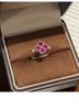 Multi-Color Four-Leaf Clover S925 Sterling Silver Ring for Women – Light Luxury, Enhances Skin Tone, High-End Feel.