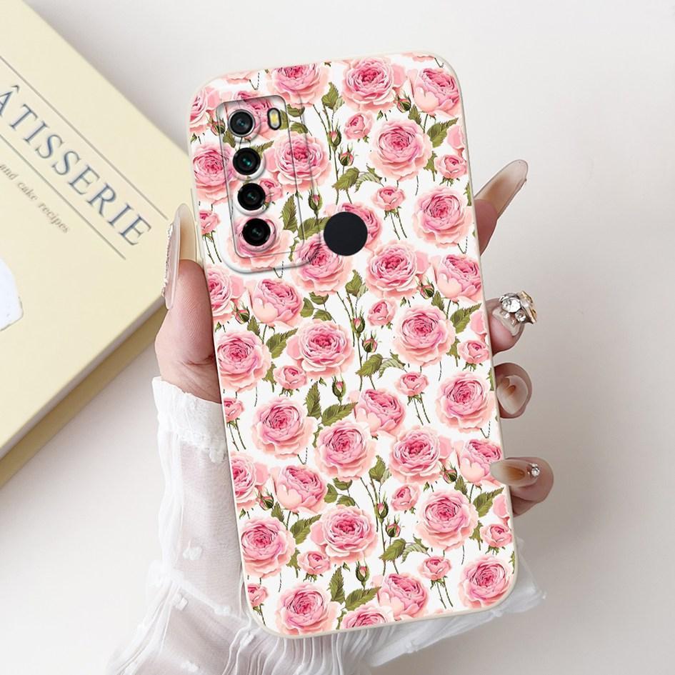 For Xiaomi Redmi Note 8 Case Luxury Flower Cactus Soft Silicone Camera Protection Cover For Redmi Note 8T Coque Note8 Phone Case