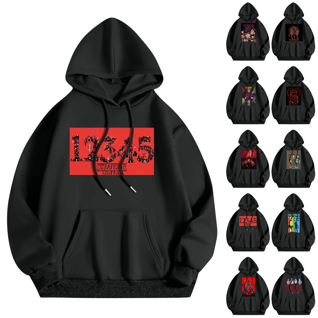 Women's And Men's Unisex Fashion Casual Outfit Sweatsuit Long Sleeve Top Printed Hooded Sweatshirt