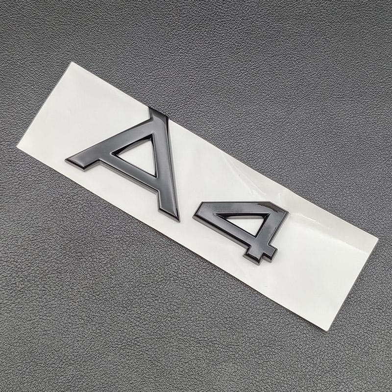 3D ABS Chrom Černé Logo S Line Znak Blatník Samolepka Kufr Auta Pro Audi A1 A2 A3 A4 A5 A6 A7 A8 Písmena Samolepka Příslušenství