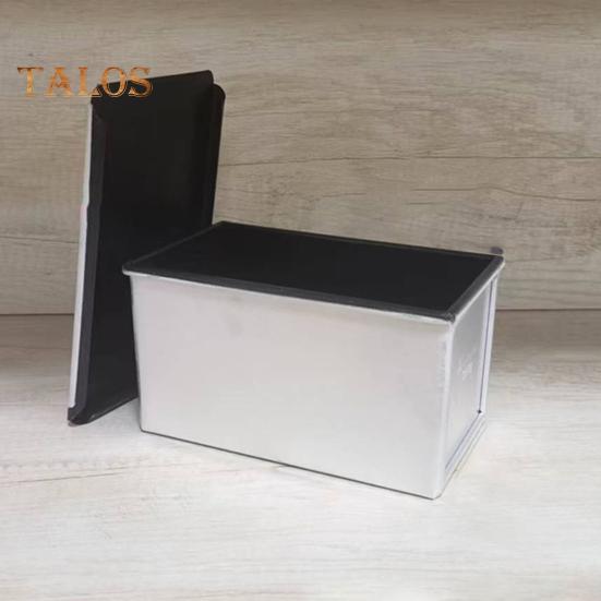 Moule à pain grillé avec couvercle Revêtement antiadhésif Récipient à pain en alliage d'aluminium pour une cuisson saine Sandwich Toast Four Ustensiles de cuisson