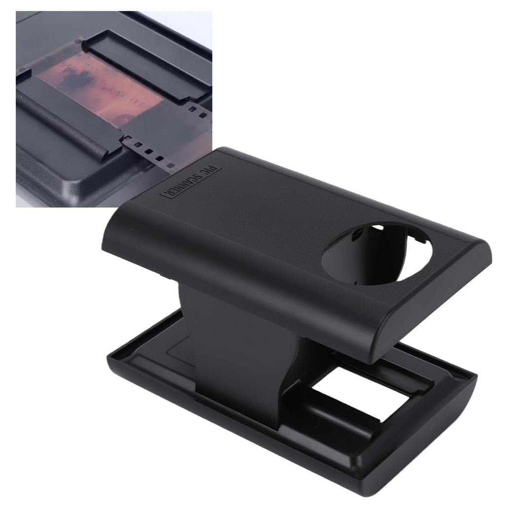 Slide and film viewer, mobile film scanner, 35mm slide and negative digital photo converter with LED light, supports image preview, playback, and edit
