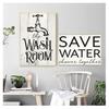 Zdjęcia styl skandynawski oszczędzaj wodę instrukcje modułowe malowanie płótno grafika plakat do pralni strona główna dekoracja ścienna wydruki HD
