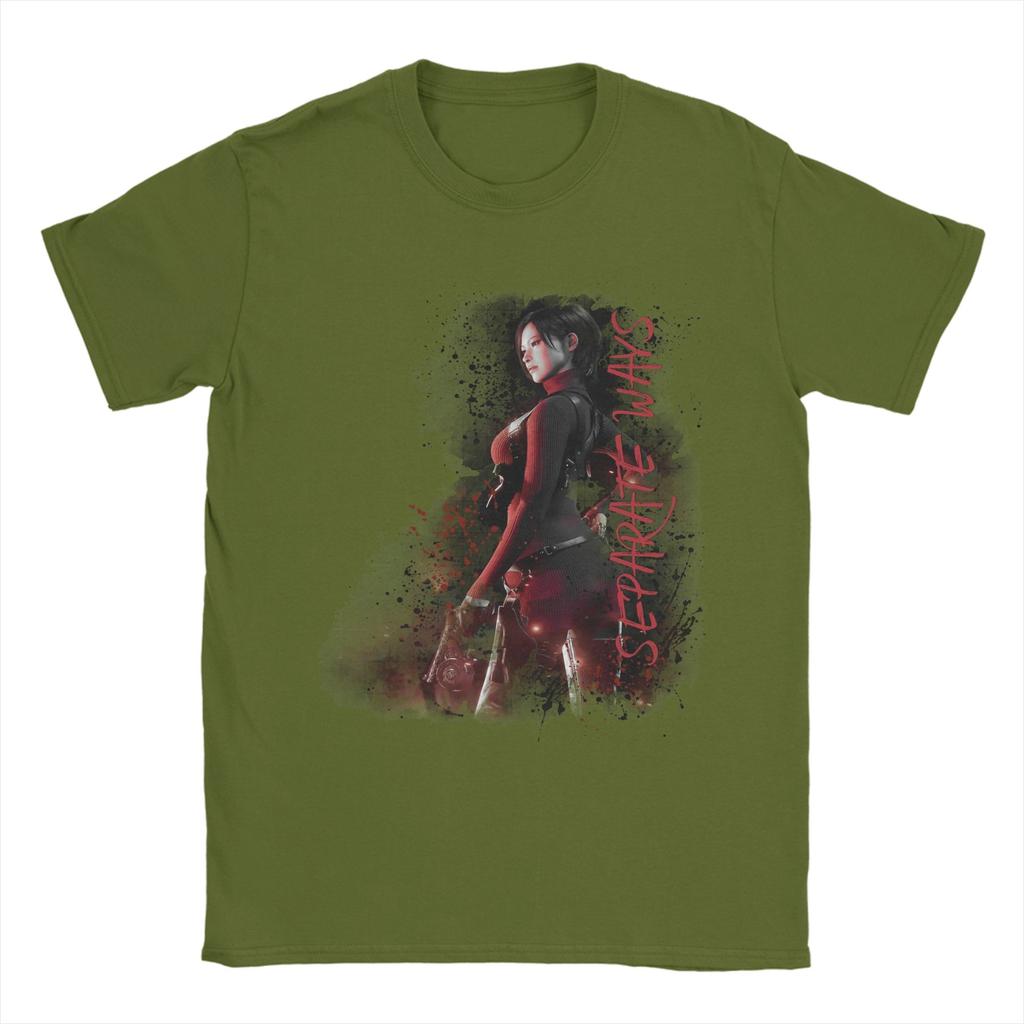 Separate Ways Ada Wong Tshirts Unisex Cotton Clothing Novelty Crewneck Short Sleeve