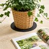 Double-Sided Absorbent Flower Pot Mat Soft Water Retentive Non-Slip Floor Protector for Gardens Indoor Outdoor
