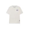 Li-Ning Badfive Sports Basketball Series Printed Round Neck Short Sleeve T-Shirt Men Tops Off-White AHSRB47-1