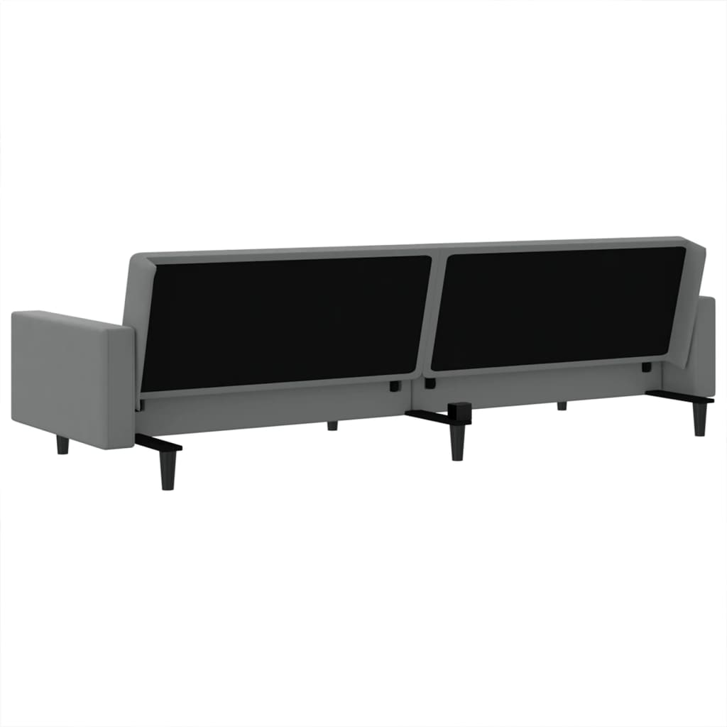 Vidaxl 2-Seater Sofa, Light Gray, Upholstered In Velvet
