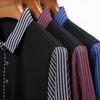 New Men's Casual and Fashionable Long Sleeved POLO Shirt with Contrasting Print Anti Wrinkle Top