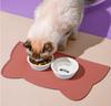 Silikonmatte for hundekatte med høye lepper Non-Stick vanntett fôringspute Valpematerbrett Vannpute Dekkematte