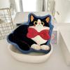 2pcs Water Absorption Cartoon Cat Hand Towel Coral Fleece Kitchen Handkerchief  Dinning Table