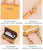 2025 Women's Korean Style Lychee Grain Large Capacity Crossbody Phone Bag & Wallet.