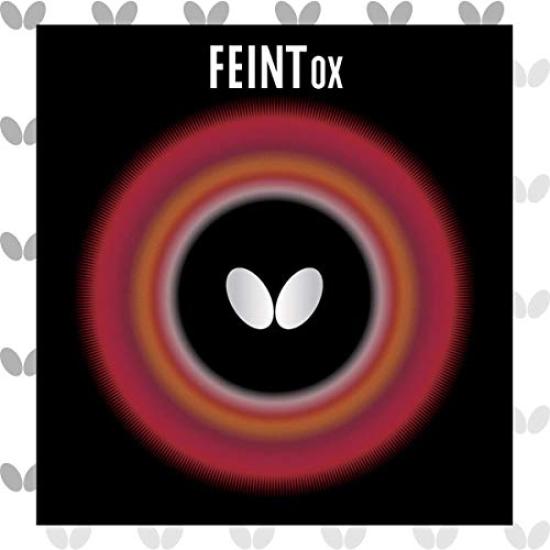 Butterfly Table Tennis Rubber Feint OX High Tub 1 Piece (No Sponge) 00060 Black FEOXB