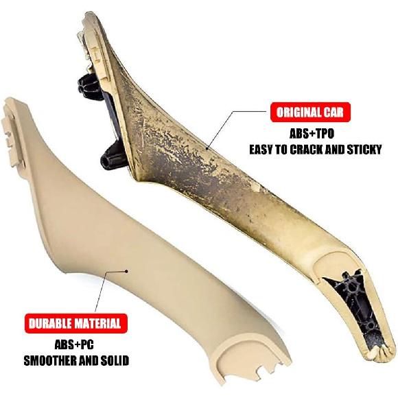 Driver Side Door Handle for BMW 5 Series, Window Switch Armrest Panel, Inner Pull Trim Panel Cover Replacement 2010-2016 Series 520 523 525 528 530