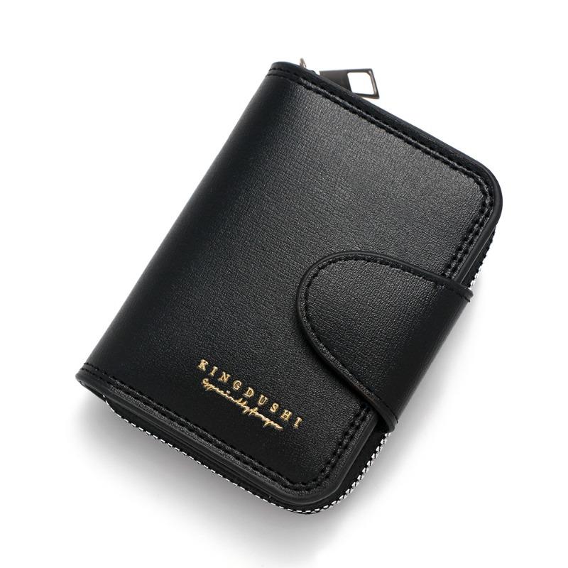 Men RFID Blocking Wallet Large Capacity Credit Card Holder Zipper Accordion Card Case Leather Card Organizer Coin Purse