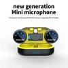 Portable Wireless Lavalier Magnetic Microphone S3 Windproof Cap Audio Video Recording Mic With Charging Case for Smartphone