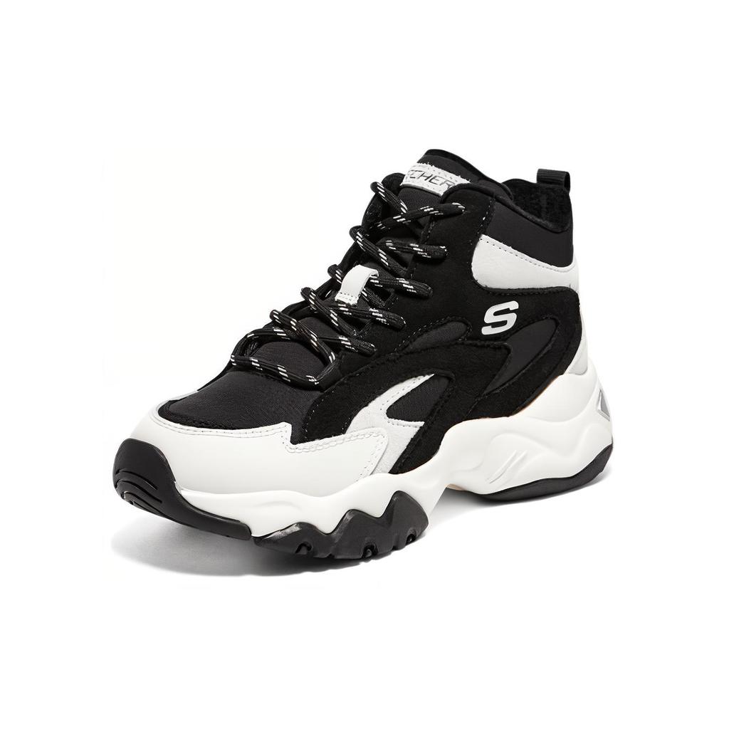 Skechers D'LITES 3.0 Textile , Leather Soft Comfortable (Unisex) Chunky Sneakers 167595 BKW