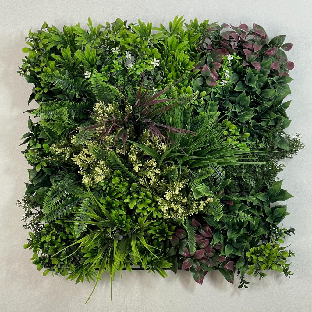 Zielona ściana - panel roślinny - wine garden c - uv 50 x 50
