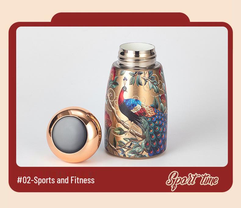 Smart Stainless Steel Insulated Cup with Temperature Display - Portable and Stylish Mushroom Design