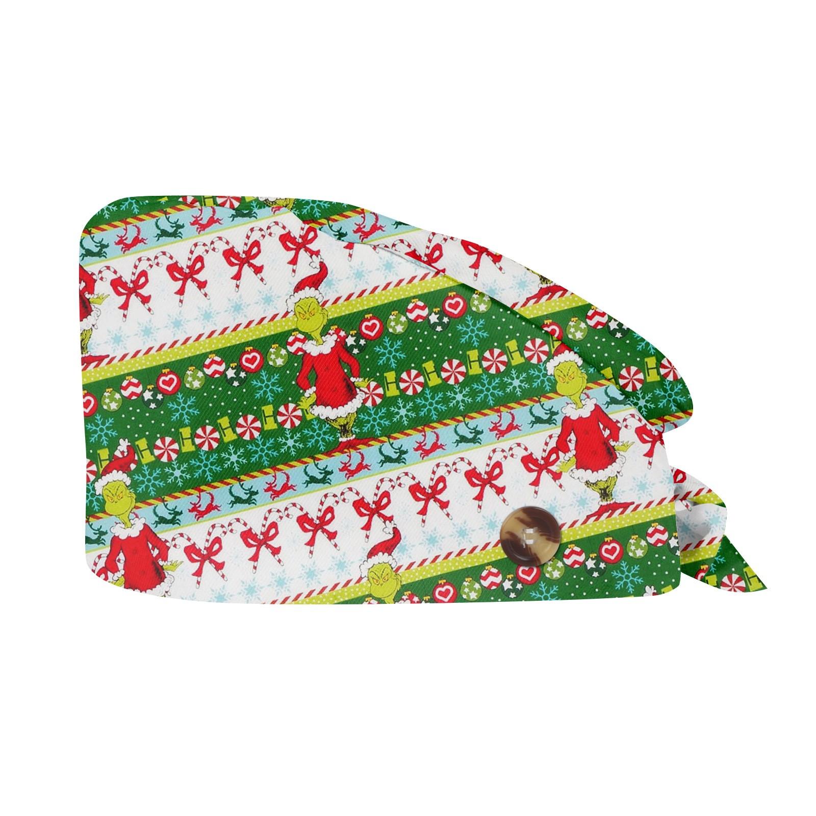 

Модная рождественская рабочая шапка с принтом Повседневная стираемая шапка-мешок Кепка One Size