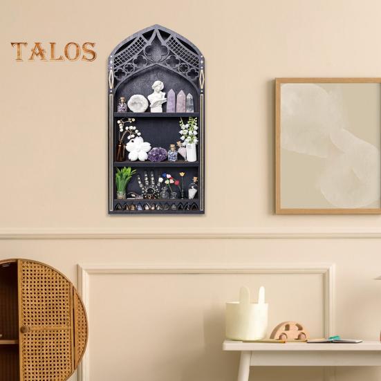 

Настенная деревянная полка для хранения вещей, многослойная, с гладкими краями, без заусенцев, держатель для хранения, органайзер для хранения вещей